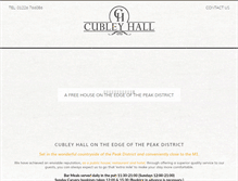 Tablet Screenshot of cubleyhall.co.uk